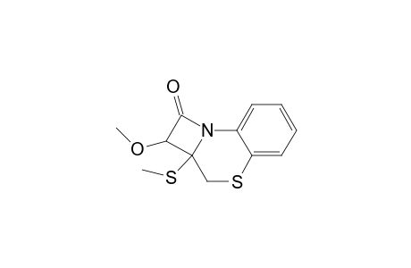 2-Methoxy-2a-(methylthio)-2,3-dihydroazeto[2,1-c][1,4]benzothiazin-1-one