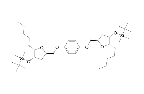 tert-Butyl-[(2S,3S,5R)-5-[[4-[[(2R,4S,5S)-4-[tert-butyl(dimethyl)silyl]oxy-5-pentyl-oxolan-2-yl]methoxy]phenoxy]methyl]-2-pentyl-oxolan-3-yl]oxy-dimethyl-silane