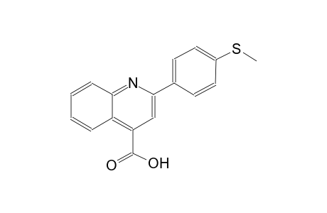 4-quinolinecarboxylic acid, 2-[4-(methylthio)phenyl]-