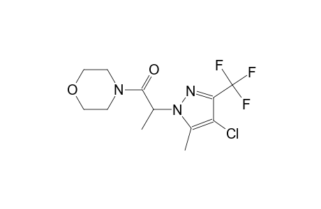 4-{2-[4-chloro-5-methyl-3-(trifluoromethyl)-1H-pyrazol-1-yl]propanoyl}morpholine