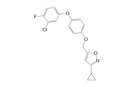 Isoxazole, 5-[[4-(3-chloro-4-fluorophenoxy)phenoxy]methyl]-3-cyclopropyl-