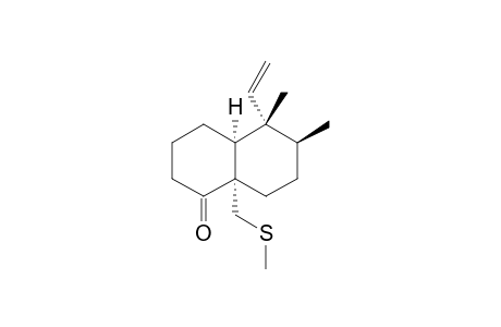 (4aS,5R,6S,8aS)-5,6-Dimethyl-8a-methylsulfanylmethyl-5-vinyl-octahydro-naphthalen-1-one