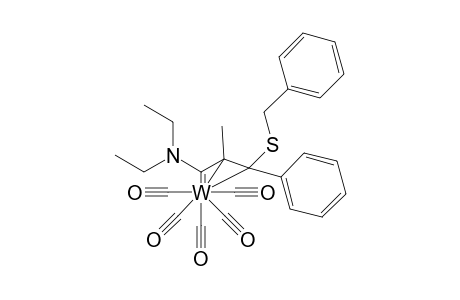 Tungsten, pentacarbonyl[1-(diethylamino)-2-methyl-3-phenyl-3-[(phenylmethyl)thio]-2-propenylidene]-, [OC-6-21-(E)]-