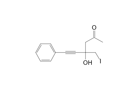 1-Acetyl-2-(iodomethyl)-4-phenyl-3-butyn-2-ol