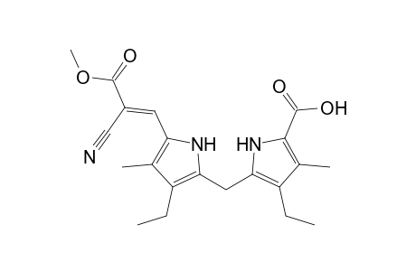 5'-carboxy-5-[2-cyano-2-(methoxycarbonyl)vinyl]-3,3'-diethyl-4,4'-dimethyl-2,2'-dipyrromethane