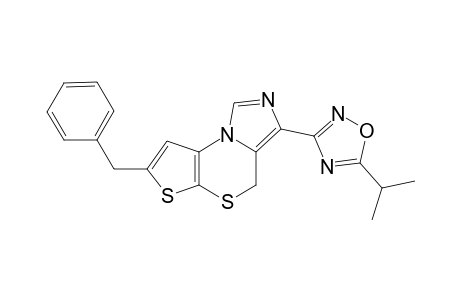3-(7'-Benzyl-4H-imidazo[1,5-d]thieno[2,3-b]]-(1,4)-thiazin-3'-yl)-5-isopropyl-1,2,4-oxadiazole