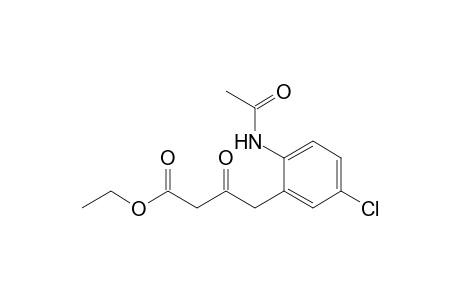 Benzenebutanoic acid, 2-(acetylamino)-5-chloro-.beta.-oxo-, ethyl ester