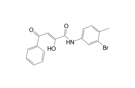 But-2-enoic acid, 2-hydroxy-4-oxo-4-phenyl-, (3-bromo-4-methylphenyl)amide