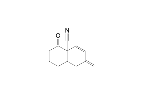 7-Methylene-4-oxo-1,3,4,7,8,8a-hexahydro-2H-naphthalene-4a-carbonitrile