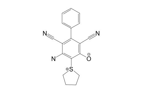 3-AMINO-4,6-DICYANO-5-PHENYL-2-(TETRAHYDROTHIOPHENIO)-PHENOLATE