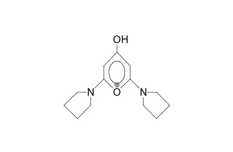 4-Hydroxy-2,6-dipyrrolidinyl-pyrylium cation