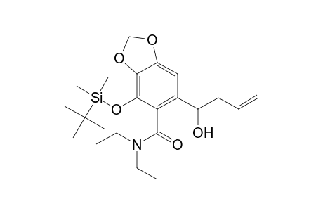 1,3-Benzodioxole-5-carboxamide, 4-[[(1,1-dimethylethyl)dimethylsilyl]oxy]-N,N-diethyl-6-(1-hydroxy-3-butenyl)-, (.+-.)-