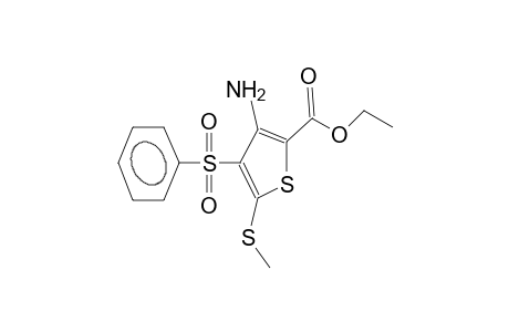 2-methylthio-3-phenylsulphonyl-4-amino-5-ethoxycarbonylthiophene
