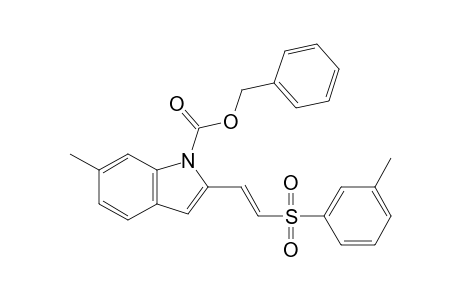 N-(Carbobenzyloxy)-6-methyl-2-[(E)-(2-p-toluenesulfonyl)ethenyl]indole