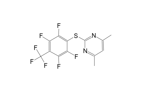 pyrimidine, 4,6-dimethyl-2-[[2,3,5,6-tetrafluoro-4-(trifluoromethyl)phenyl]thio]-
