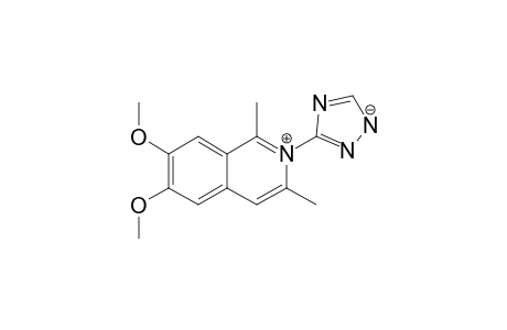 2-(1,2-diaza-4-azanidacyclopenta-2,5-dien-3-yl)-6,7-dimethoxy-1,3-dimethylisoquinolin-2-ium