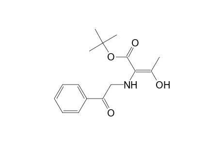 2-Butenoic acid, 2-(benzoylmethylamino)-3-hydroxy-, 1,1-dimethylethyl ester