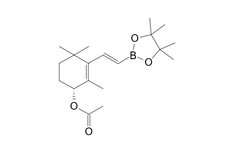 (R)-2,4,4-trimethyl-3-[2'-(4'',4'',5'',5''-Tetramethyl-[1.3.2]dioxaborolan-2''-yl)ethen-1'-yl]-cyclohex-2-enyl-Acetate