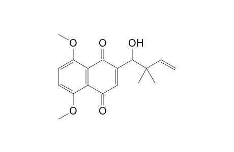 2-(1'-Hydroxy-2',2'-dimethylbutt-3'-en-1'-yl)-5,8-dimethoxy-1,4-naphthoquinone