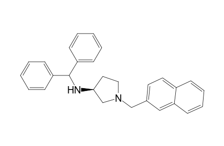 (3S)-N-(diphenylmethyl)-1-(2-naphthalenylmethyl)-3-pyrrolidinamine