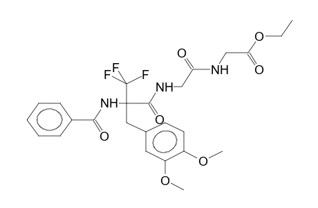 1-[2-BENZAMIDO-2-TRIFLUOROMETHYL-3-(3,4-DIMETHOXYPHENYL)-N-(1-METHOXYCARBONYL-3-METHYLBUTYL)PROPIONAMIDO]-N-ETHOXYCARBONYLMETHYLACETAMIDE