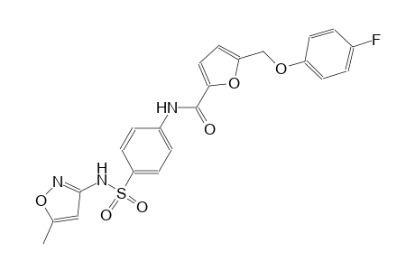 5-[(4-fluorophenoxy)methyl]-N-(4-{[(5-methyl-3-isoxazolyl)amino]sulfonyl}phenyl)-2-furamide