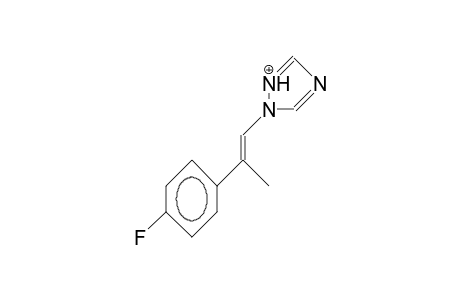 1-(2-[4-Fluoro-phenyl]-1-propenyl)-1,2,4(1H)-triazolium cation