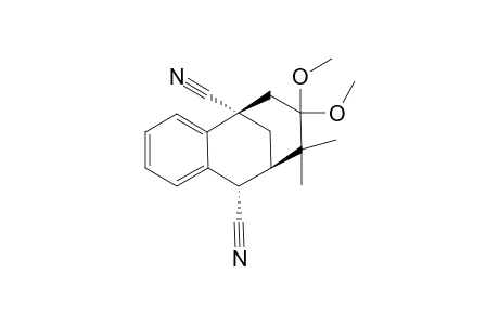 (1S,4S,5R)-1,4-Dicyano-7,7-dimethoxy-6,6-dimethyl-2,3-benzo-bicyclo[3.3.1]nonane