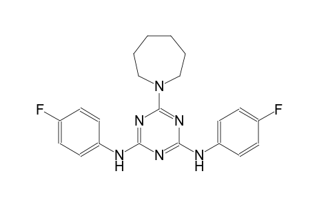 N~2~,N~4~-bis(4-fluorophenyl)-6-hexahydro-1H-azepin-1-yl-1,3,5-triazine-2,4-diamine