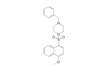 1-benzyl-4-[(4-methoxy-1-naphthyl)sulfonyl]piperazine