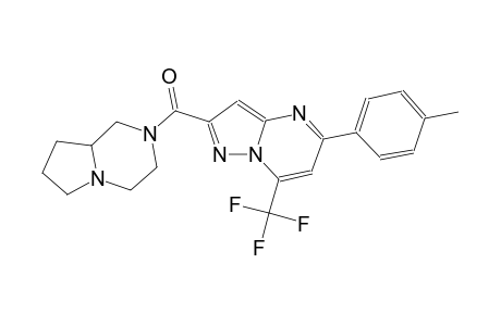 2-(hexahydropyrrolo[1,2-a]pyrazin-2(1H)-ylcarbonyl)-5-(4-methylphenyl)-7-(trifluoromethyl)pyrazolo[1,5-a]pyrimidine