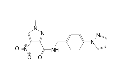 1-methyl-4-nitro-N-[4-(1H-pyrazol-1-yl)benzyl]-1H-pyrazole-3-carboxamide