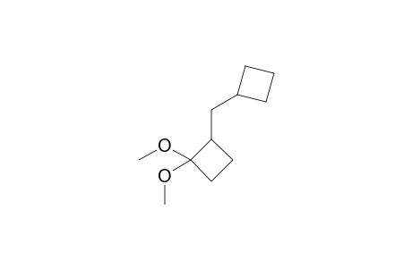 2-Cyclobutylmethyl-1,1-dimethoxycyclobutane
