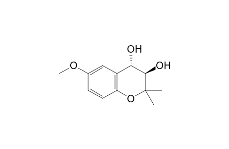 (3R,4S)-6-methoxy-2,2-dimethyl-3,4-dihydro-2H-1-benzopyran-3,4-diol