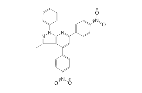 1H-pyrazolo[3,4-b]pyridine, 3-methyl-4,6-bis(4-nitrophenyl)-1-phenyl-