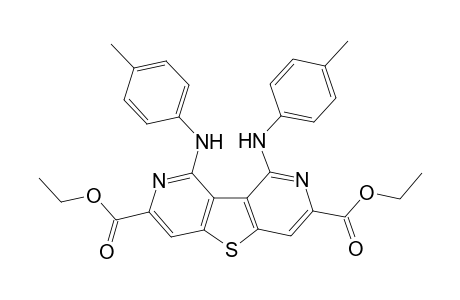 1,9-Bis-p-tolylamino-thieno[3,2-c;4,5-c']dipyridine-3,7-dicarboxylic acid diethyl ester