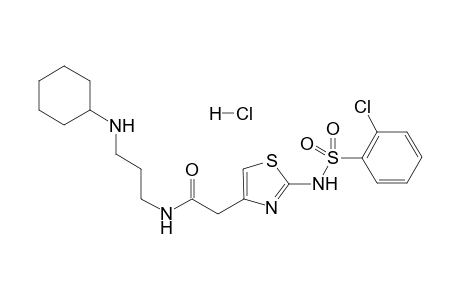 N-[3-(Cyclohexylamino)propyl]-2-[[(2-chlorophenyl)sulfonyl]amino]-1,3-thiazolyl-4-ylacetamide hydrochloride