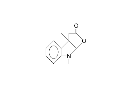 3a,8-Dimethyl-3,3a,8,8a-tetrahydro-furo(2,3-B)indol-2-one