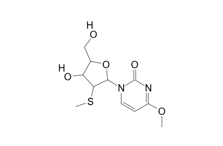 1-[4-hydroxy-5-methylol-3-(methylthio)tetrahydrofuran-2-yl]-4-methoxy-pyrimidin-2-one