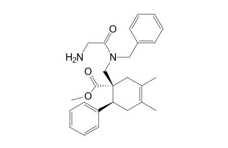 Methyl 1-[(2'-aminoacetyl)benzylamino)methyl]-3,4-dimethyl-6-phenylcyclohex-3-ene-1-carboxylate