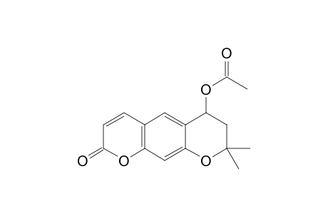 (+/-)-4'-ACETOXY-3',4'-DIHYDRO-XANTHYLETIN