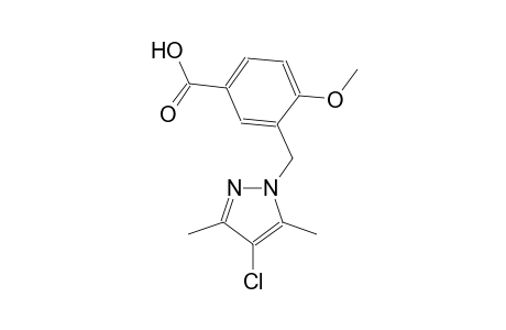 benzoic acid, 3-[(4-chloro-3,5-dimethyl-1H-pyrazol-1-yl)methyl]-4-methoxy-
