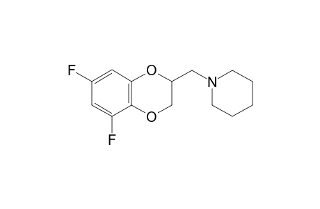 1-[(5,7-Difluoro-2,3-dihydro-1,4-benzodioxin-2-yl)methyl]piperidine