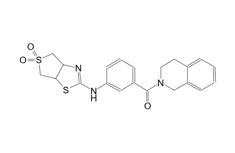 thieno[3,4-d]thiazol-2-amine, N-[3-[(3,4-dihydro-2(1H)-isoquinolinyl)carbonyl]phenyl]-3a,4,6,6a-tetrahydro-, 5,5-dioxide