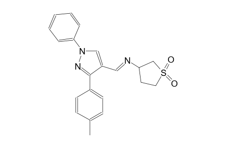 N-{(E)-[3-(4-methylphenyl)-1-phenyl-1H-pyrazol-4-yl]methylidene}tetrahydro-3-thiophenamine 1,1-dioxide