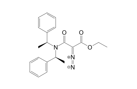 (E)-3-[bis[(1S)-1-phenylethyl]amino]-2-diazonio-1-ethoxy-3-keto-prop-1-en-1-olate