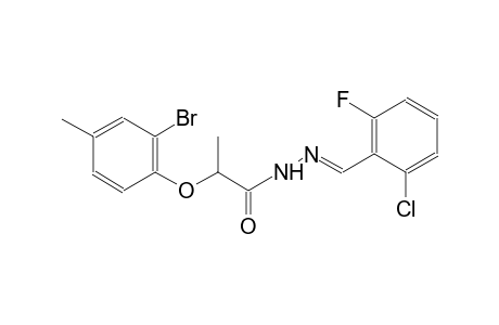 propanoic acid, 2-(2-bromo-4-methylphenoxy)-, 2-[(E)-(2-chloro-6-fluorophenyl)methylidene]hydrazide