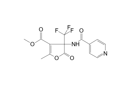 Furan-3-carboxylic acid, 2-methyl-5-oxo-4-[(pyridine-4-carbonyl)amino]-4-trifluoromethyl-4,5-dihydro-, methyl ester
