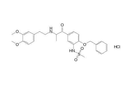 2'-(benzyloxy)-5'-[N-(3',4'-dimethoxyphenethyl)alanyl]methanesulfonanilide, hydrochloride