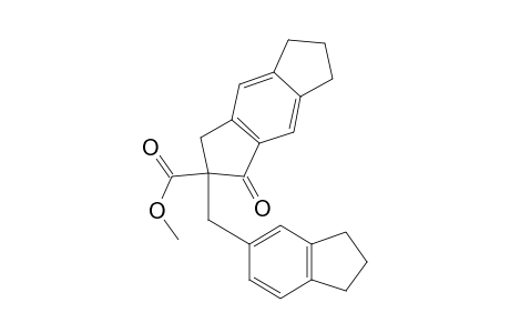2-(2,3-dihydro-1H-inden-5-ylmethyl)-3-oxo-1,5,6,7-tetrahydro-s-indacene-2-carboxylic acid methyl ester